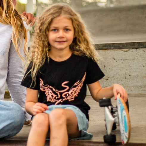 SalTy Pink Wings Tees - Mini Groms (2-8)